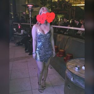 For Love and Lemons Mini Showtime Sequin Dress